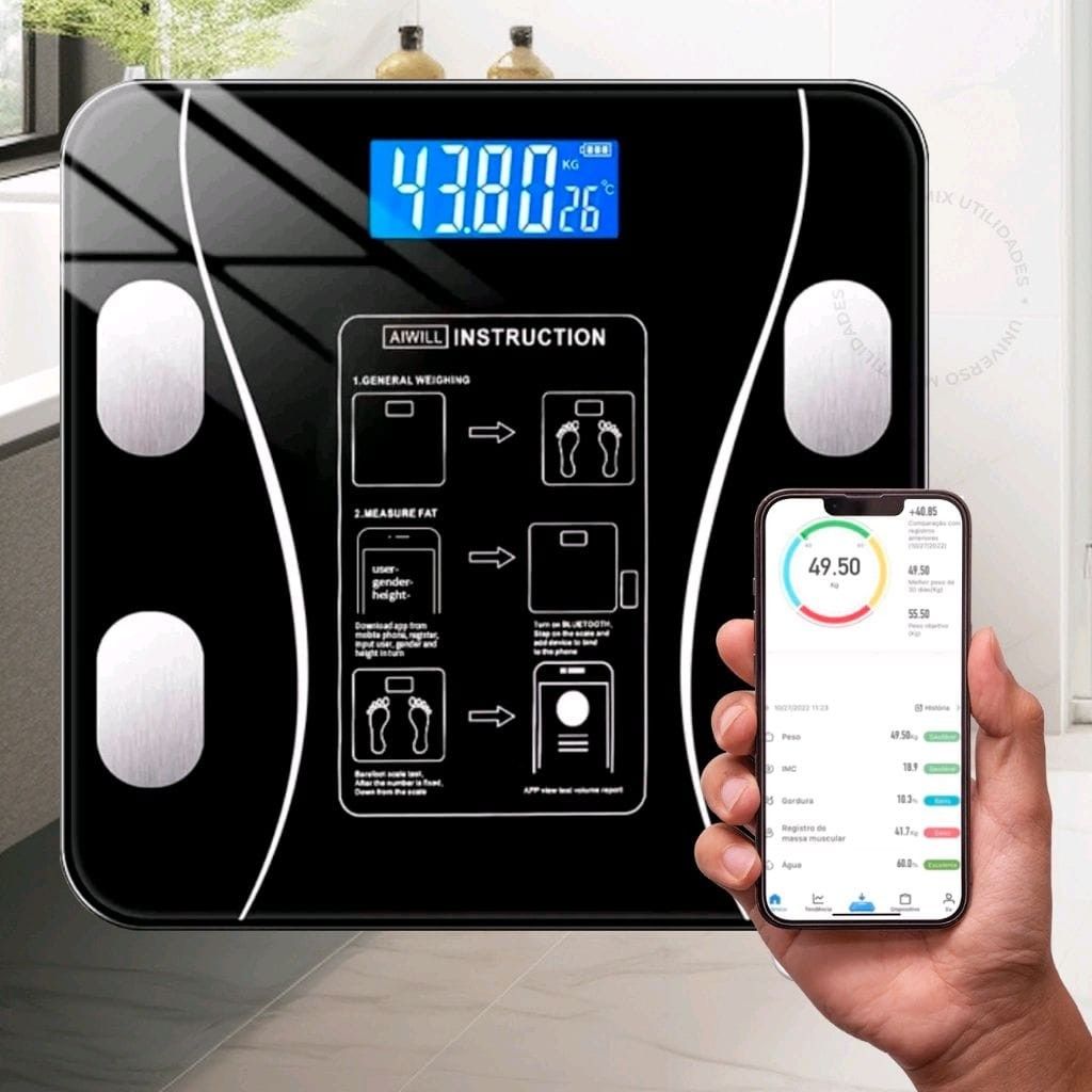 Pulsee™ Smart Weehschaal - Meet Vetpercentage, Spiermassa & Meer via App